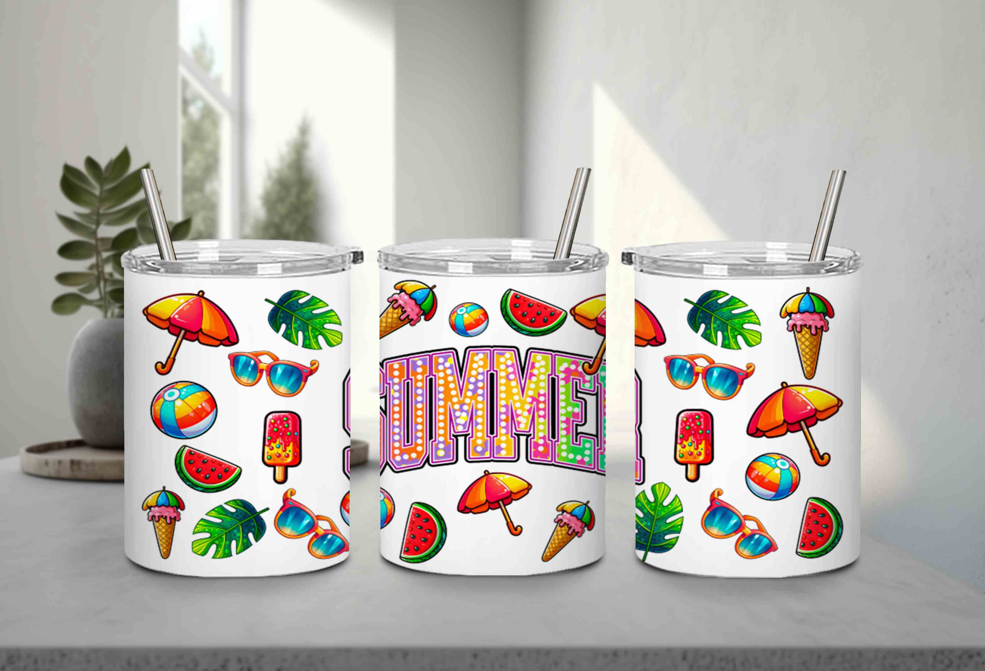 Summer Rainbow Flowers-10671